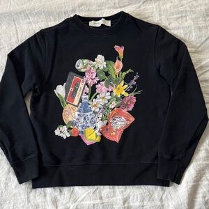 Golden Goose Black Retro print Sweatshirt, M